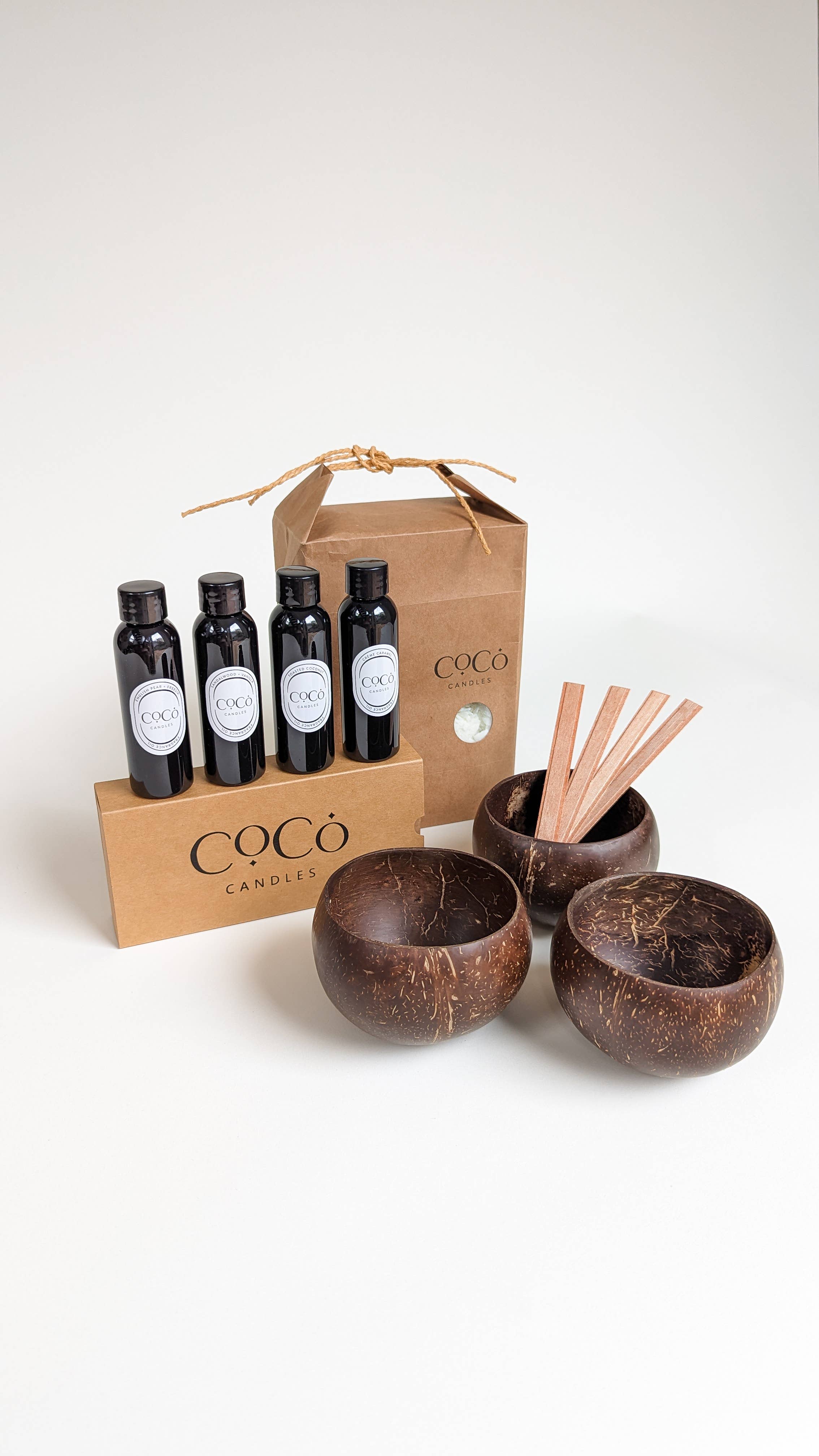 Cocobowlz™ – Engroshandel DIY-hobbysæt – Startsæt til stearinlys: Sæt med 20 med Premium Wax4