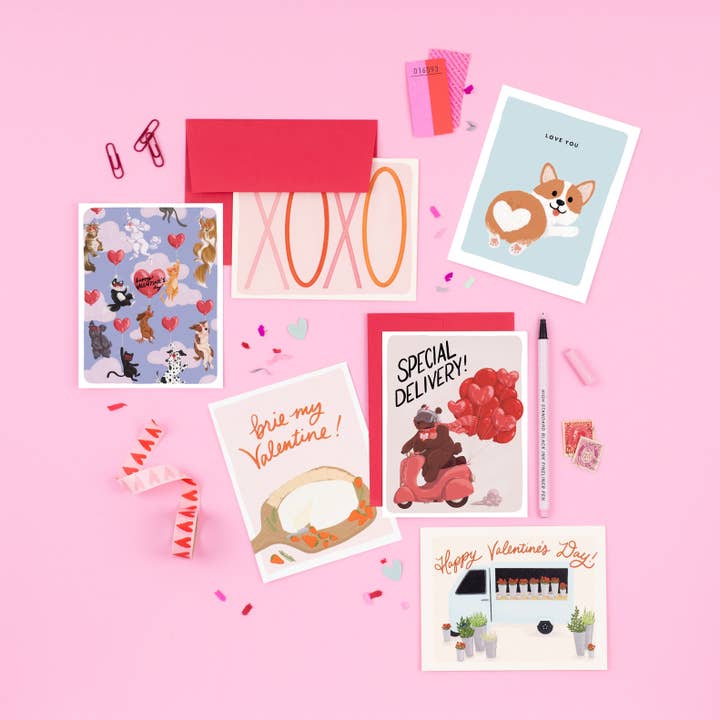 Slightly Stationery - Wholesale Valentine's Day Card - Dogs & Cats Valentine | Cute Valentine's Day Card1