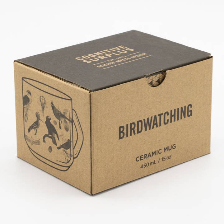 Cognitive Surplus EU - Wholesale Coffee Mug - Birdwatching 430 mL Ceramic Mug (Case of 4)2