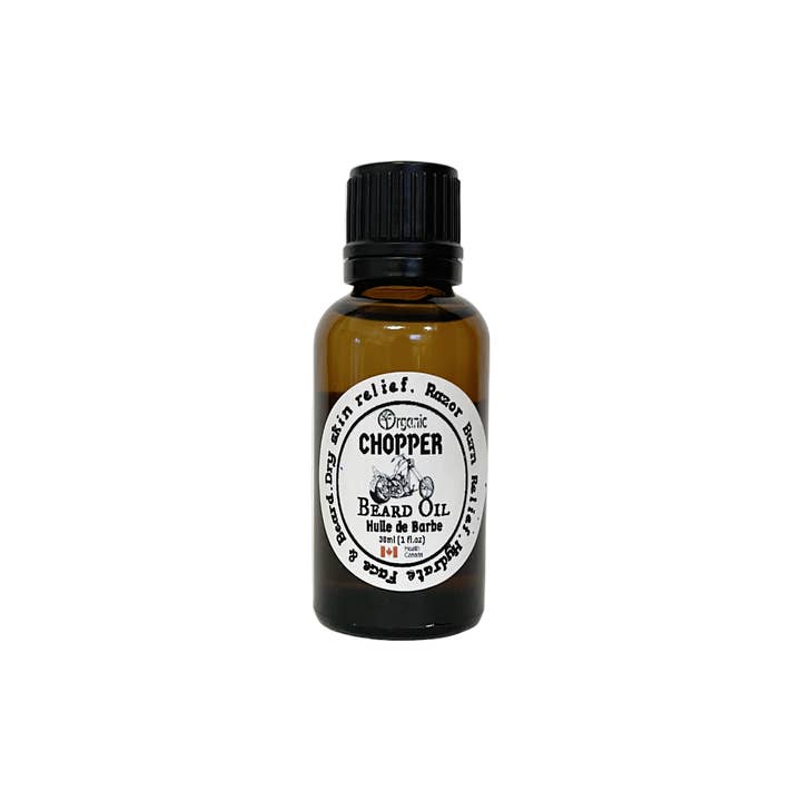 Aceite para barba Chopper - aroma de acampada junto al fuego en el bosque. para venta al por mayor de Organic Body Shop