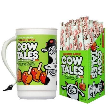 Long Island Candy Factory - Wholesale Caramel - Goetze Limited Edition Caramel Apple Cow Tales 100 Piece with Tumbler