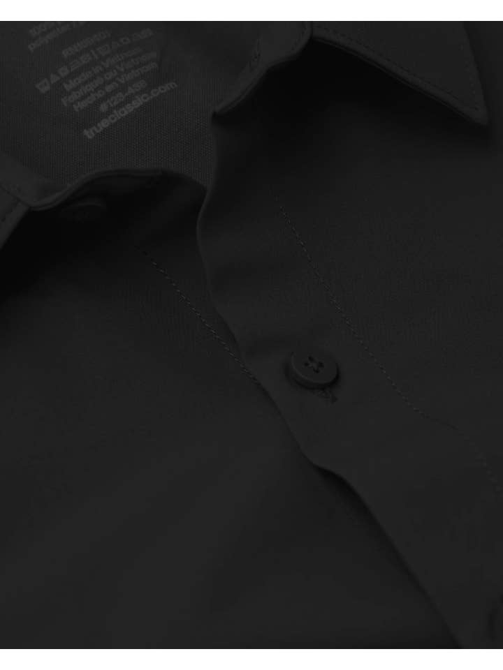 True Classic - Wholesale Button Down Shirt - Men's - Short Sleeve Button Up Shirt | Commuter | Black7