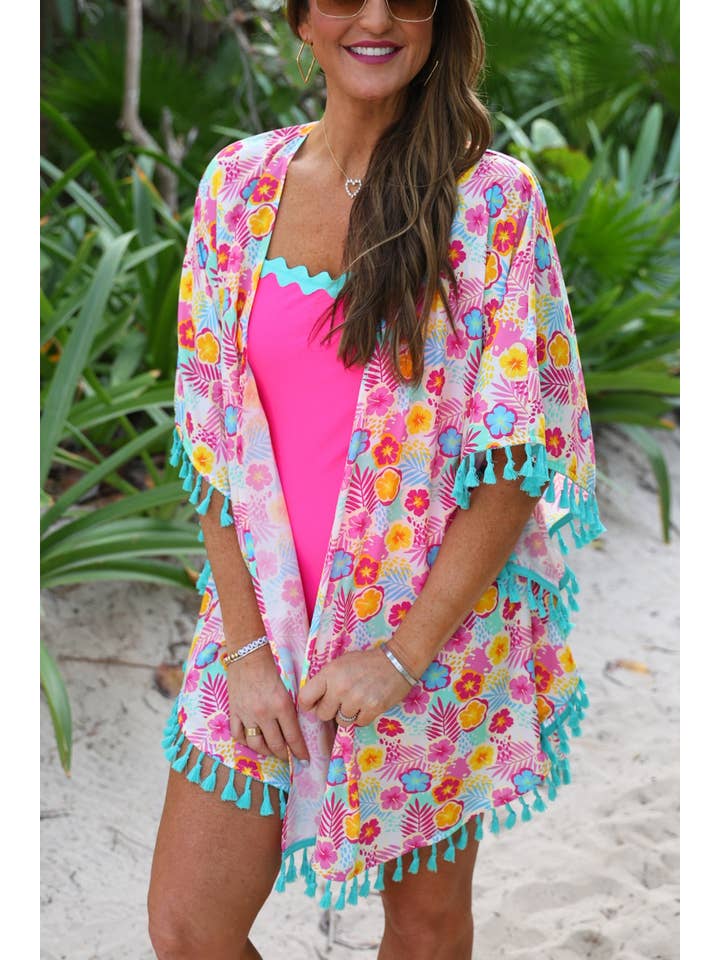 Multi Time To Tango Coverup, Pink for wholesale on Faire