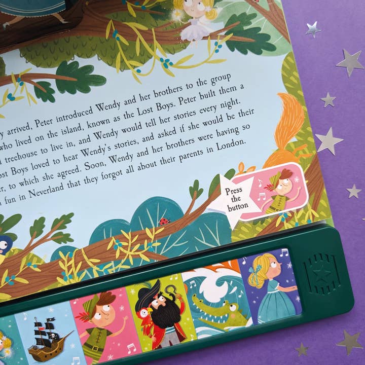 Robert Frederick Ltd - Wholesale Preschool Book (3-5) - Peter Pan - Children’s Pop-Up Sound Book3