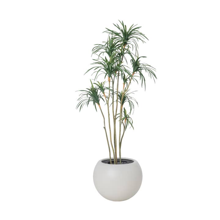 81.75" Dragão artificial num plantador de aquário branco por atacado de Vintage Home