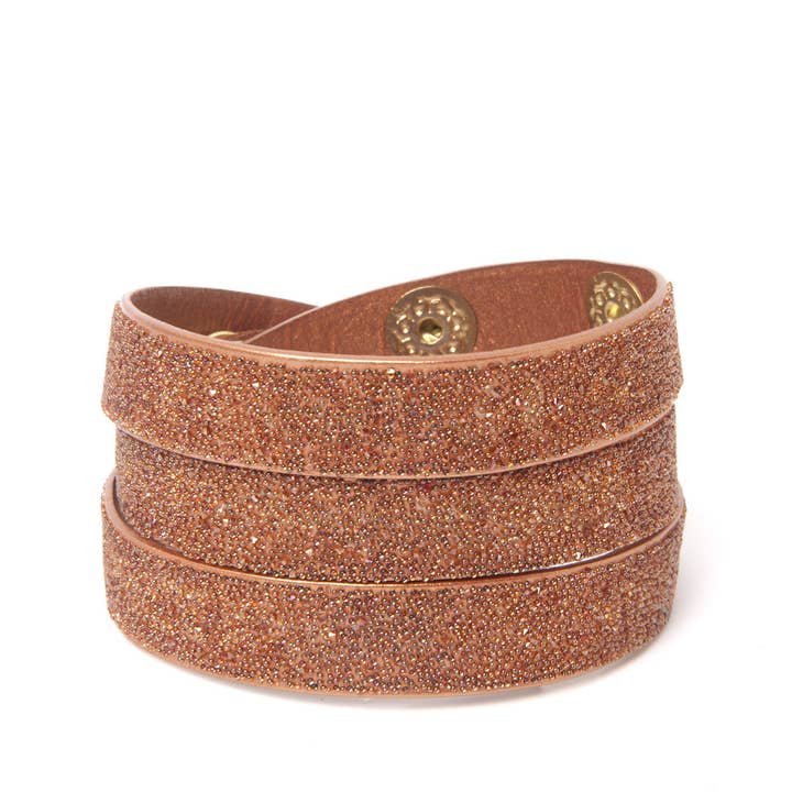 Triple Wrap Cuff Cuivre pour la vente par She.Rise