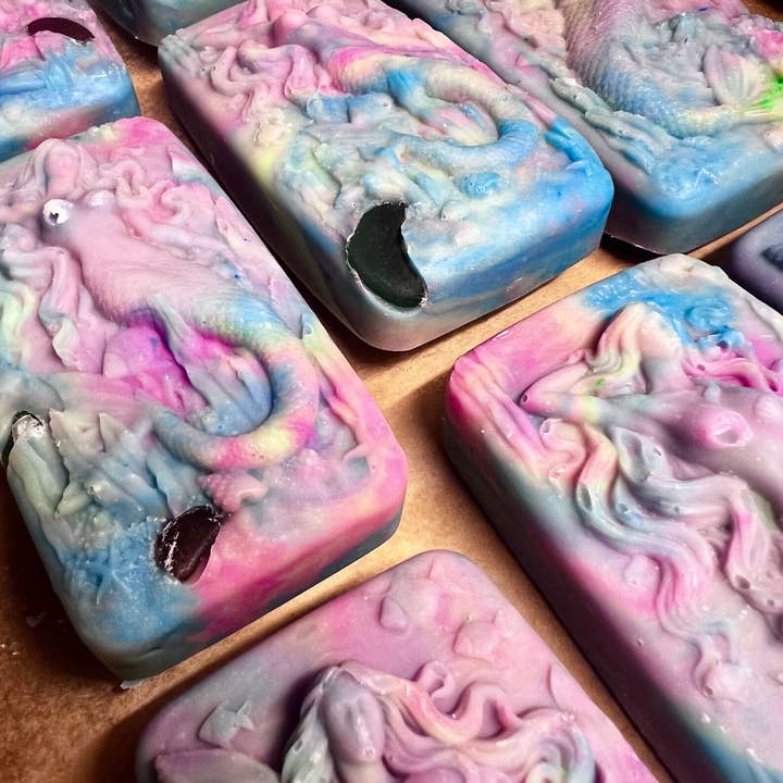 Fairyland Glade - Wholesale Bar Soap - 90s Hippie Hidden Sea Glass Sea Salt Soap MADE TO ORDER2