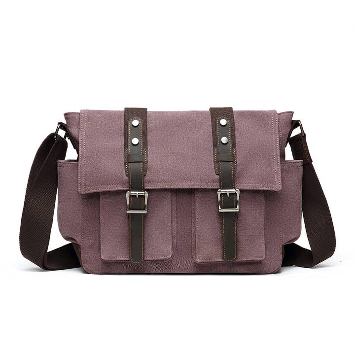 Sac à bandoulière en toile MB 562 (bordeaux) pour la vente par Davan