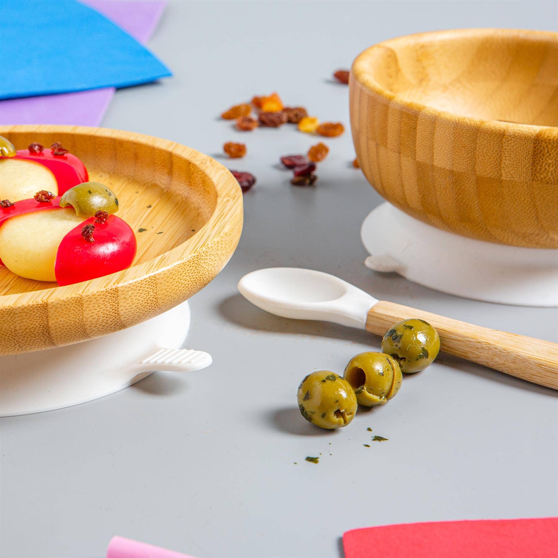 Rinkit Ltd – Engroshandel Middagstallerken – Børn og baby – Lille spisestue børn bambus suge rund plade38