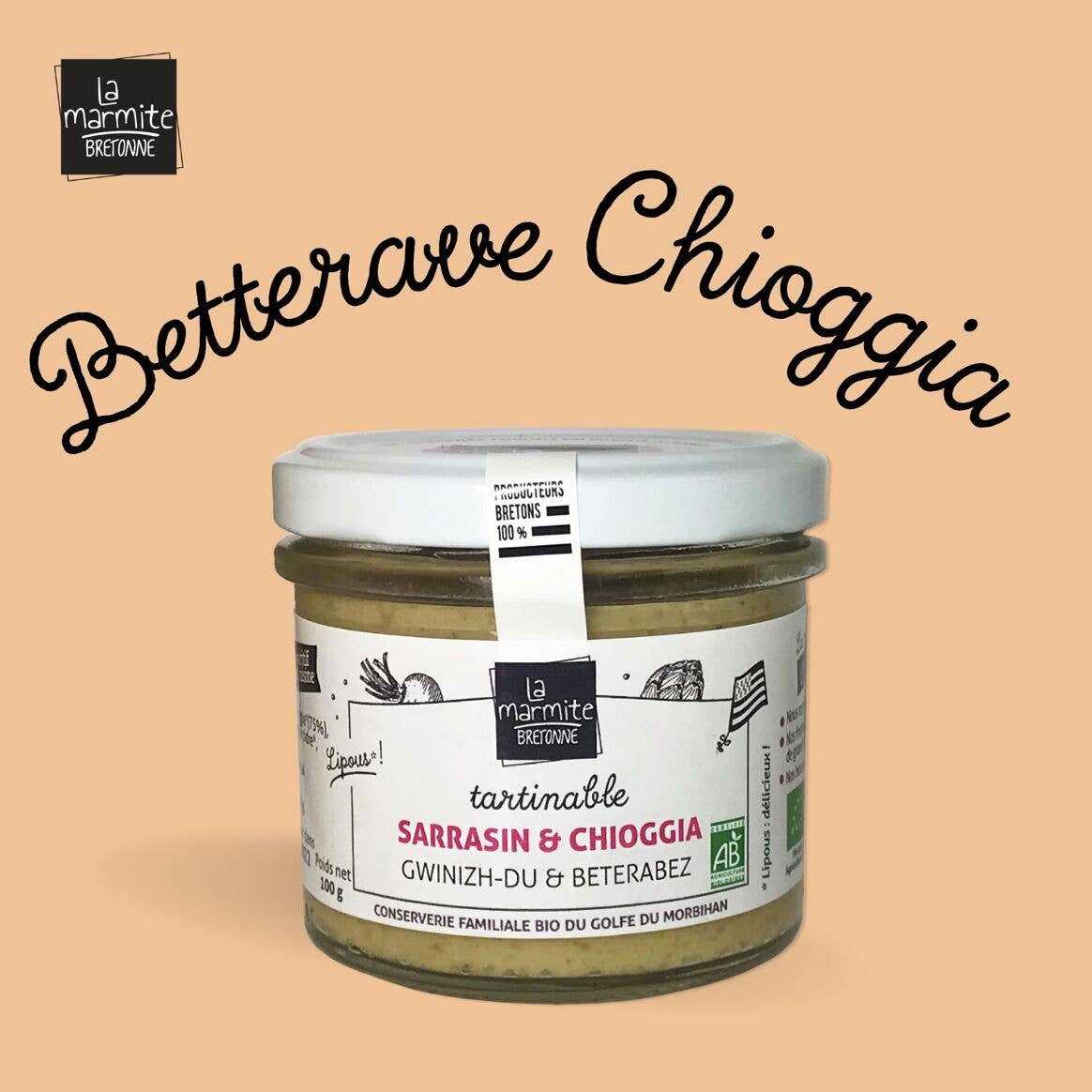 La marmite bretonne - Wholesale Jam/jelly - Organic Chioggia buckwheat and beet spread