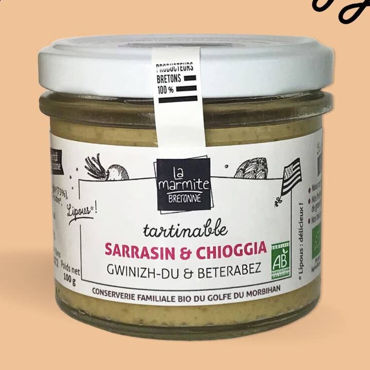 Organic Chioggia buckwheat and beet spread for wholesale by La marmite bretonne