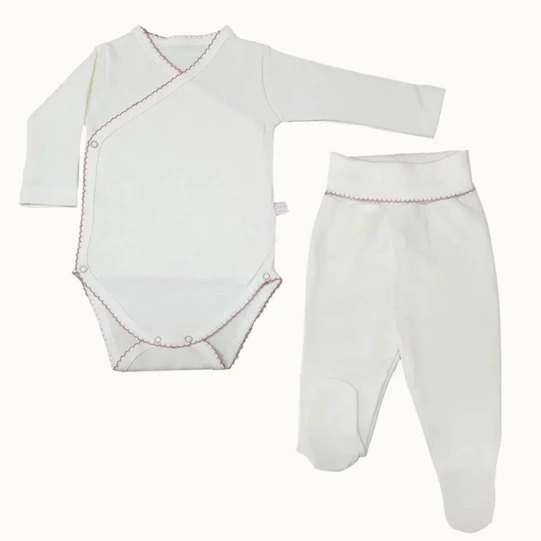 Pim-Pam-Pum – Großhandel Bekleidungsset – Baby – Erstes Outfit Mini Romantic 1 Beige/Altrosa5