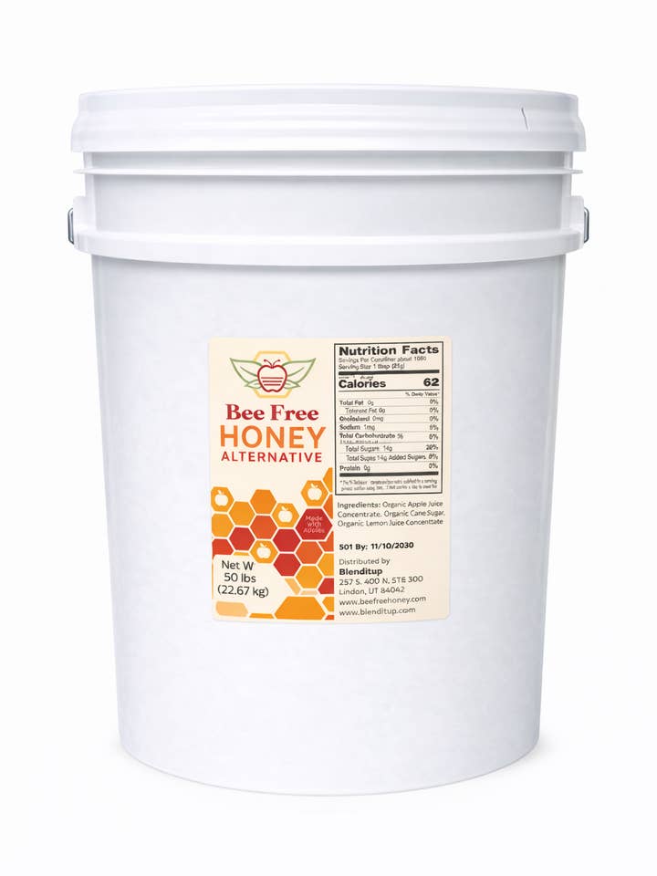 Blenditup Bee Free Honey Bulk - 5 Gallon Bucket (50 pounds) for wholesale by Blenditup