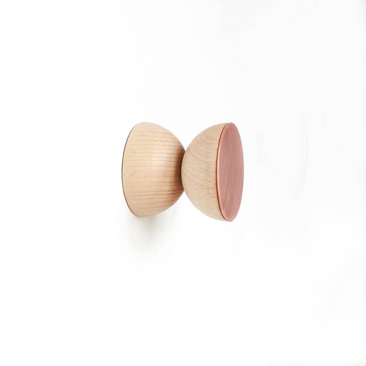 Geometric Beech Wood & Copper Wall Hook for wholesale by 5mm Paper