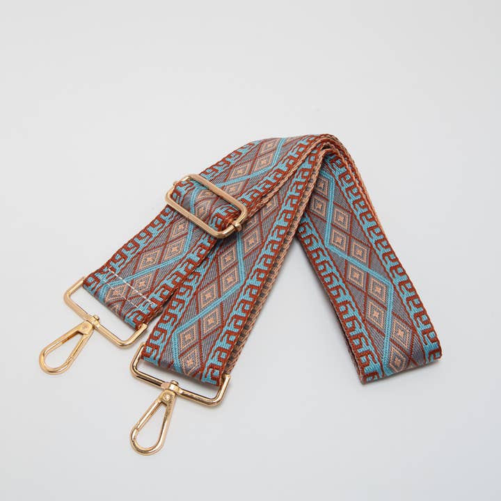 Pine Apparel - Wholesale Bag Strap - Women's - Geometric Diamond Woven Adjustable Canvas Strap3