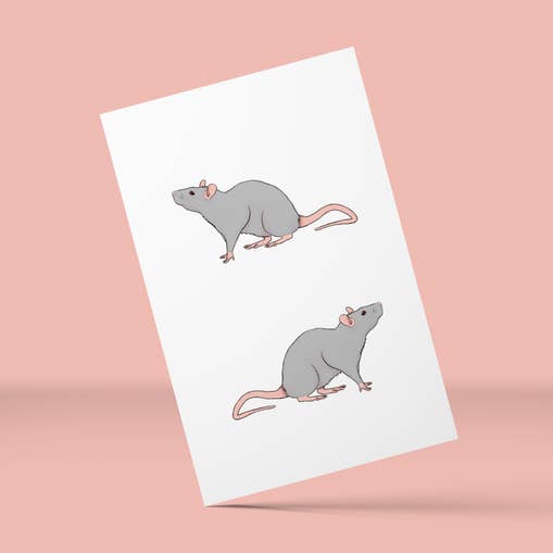 3D-klistermärken "råttor" för wholesale av Cobart