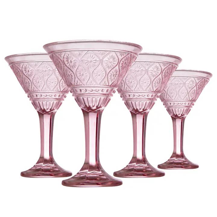 Claro Blush Martini Glass, Set of 4 for wholesale by Godinger