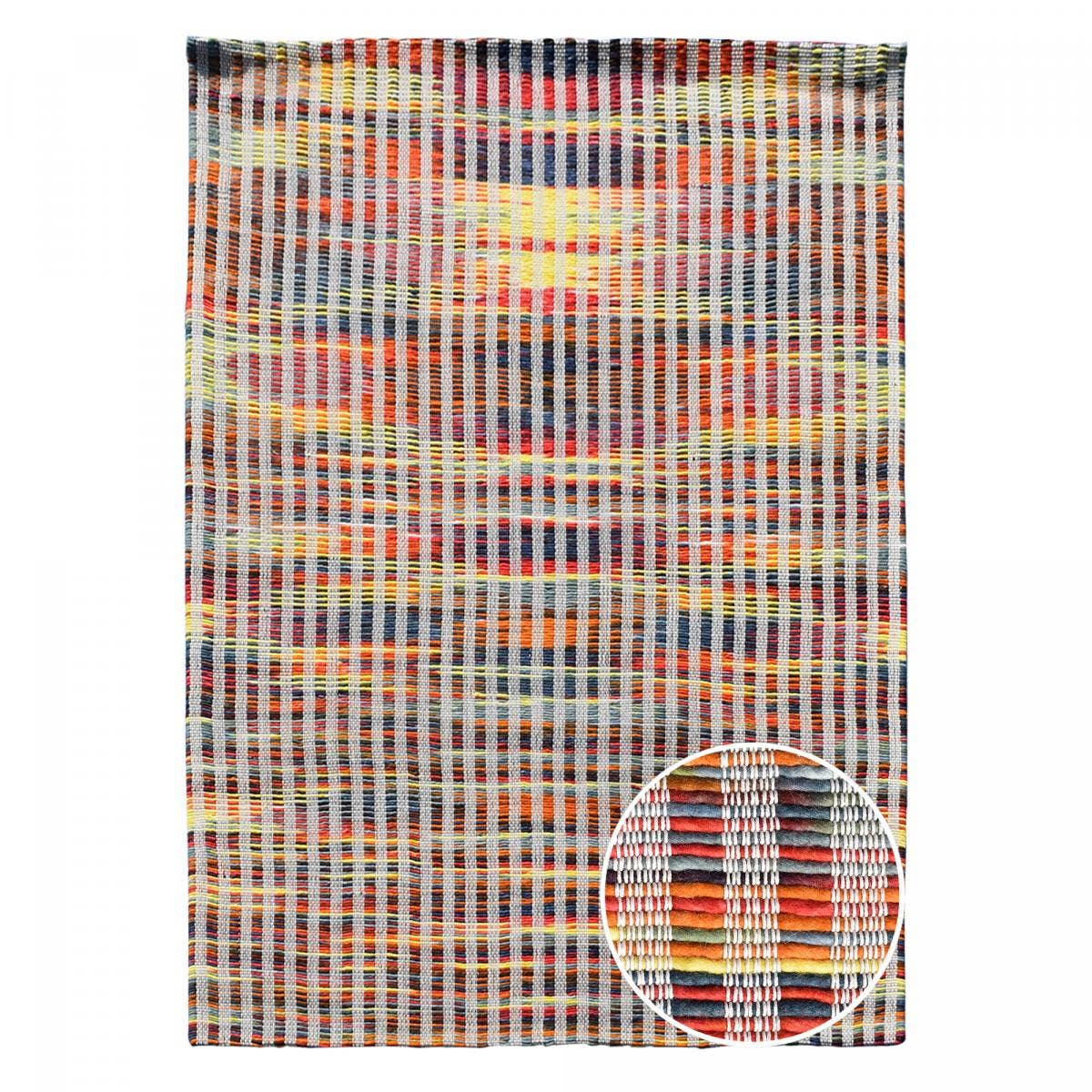 O&Ko - Wholesale Rug Pad - Kilim Rug 120X170Cm Kl Line Relief Multicolor0