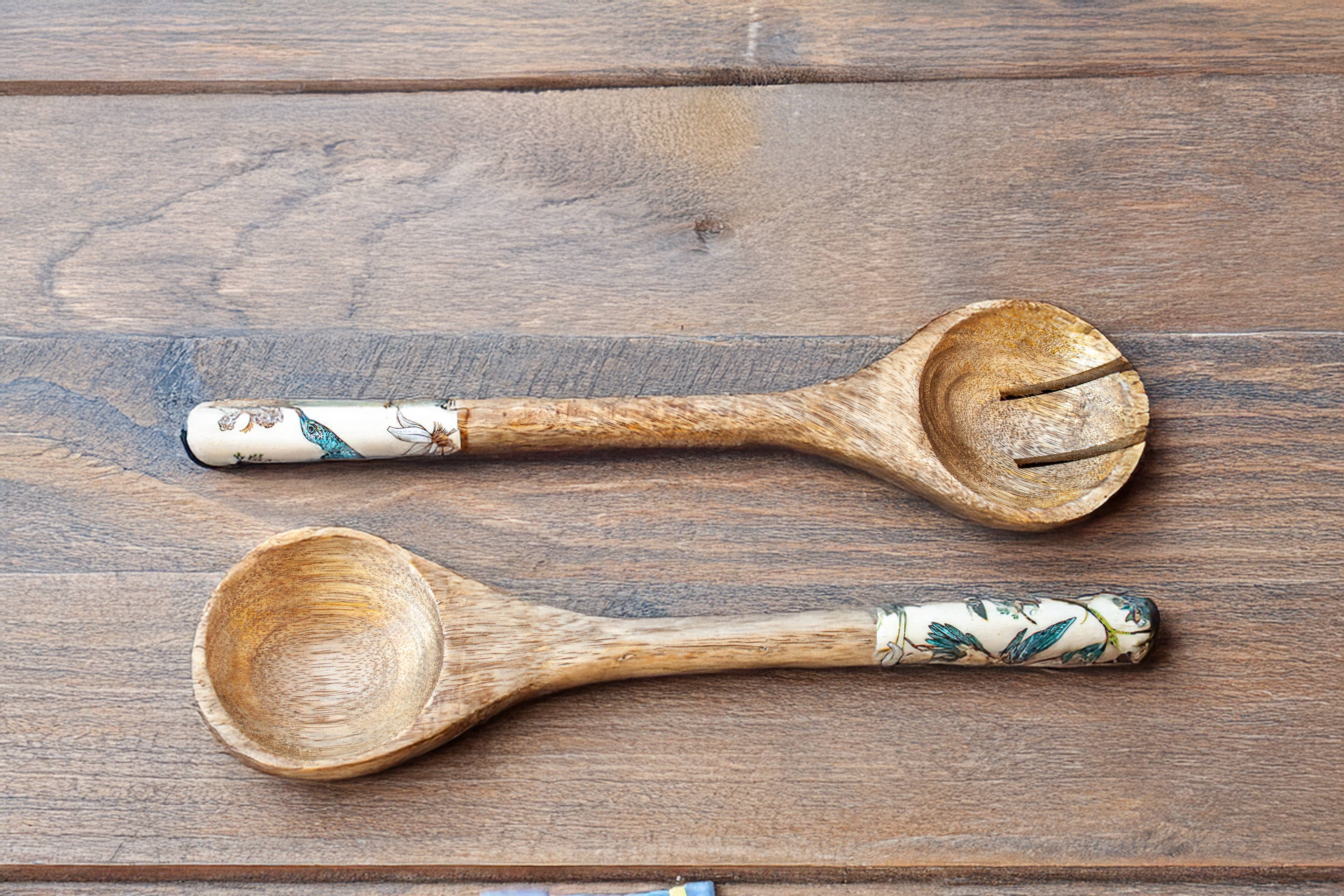 Bohozena – wholesale Serving bowl – Hummingbird Mango Wood Serving Bowl, Wood Salad Bowl10