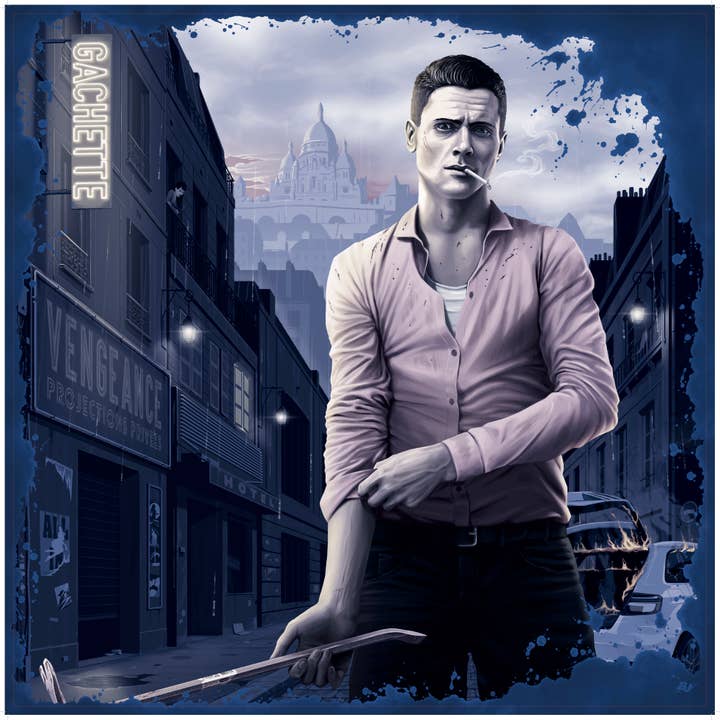 Sciarpa in seta della collezione Vengeance per la vendita all'ingrosso da parte di Gachette Paris