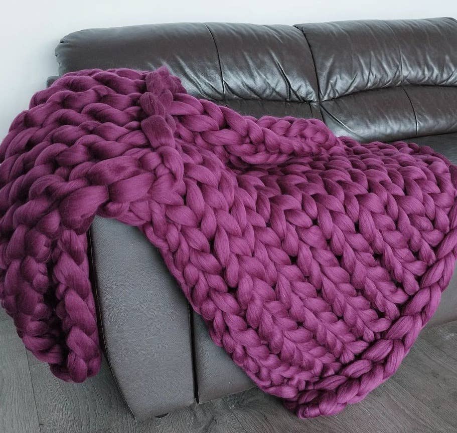 Chunky Wool Studio - Wholesale Throw Blanket - Handmade Chunky Knit Blankets12