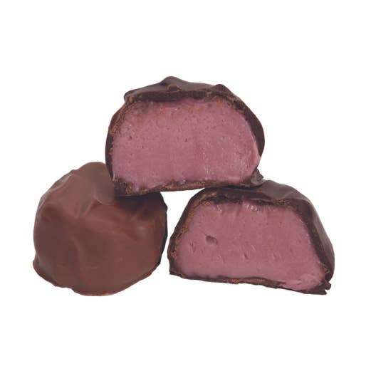 Dark Chocolate Raspberry Cream, Bulk for wholesale by Coblentz Chocolate Company