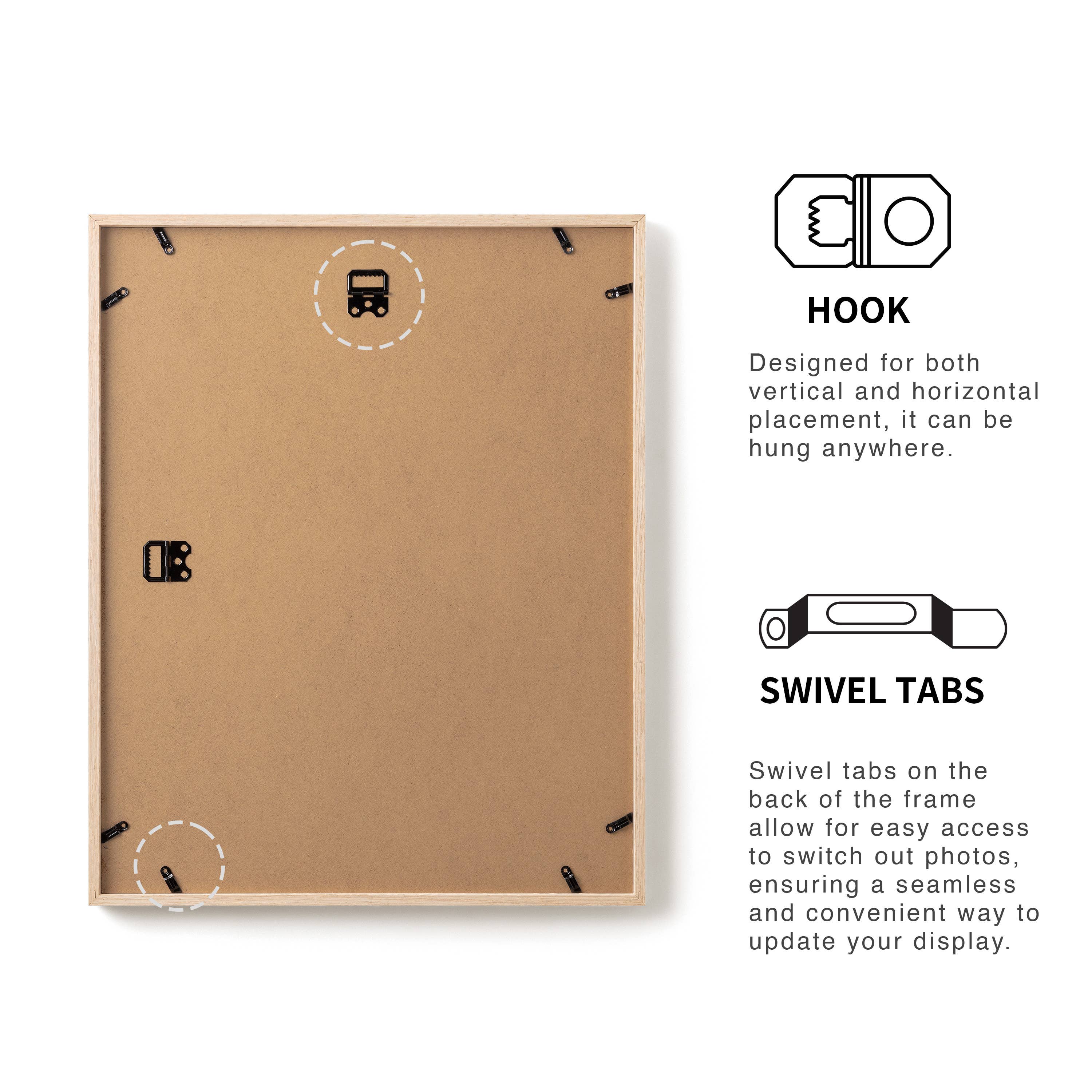 LivingTaste Home Inc - Wholesale Picture Frame - 16x20 Solid Oak Wood Frame 2