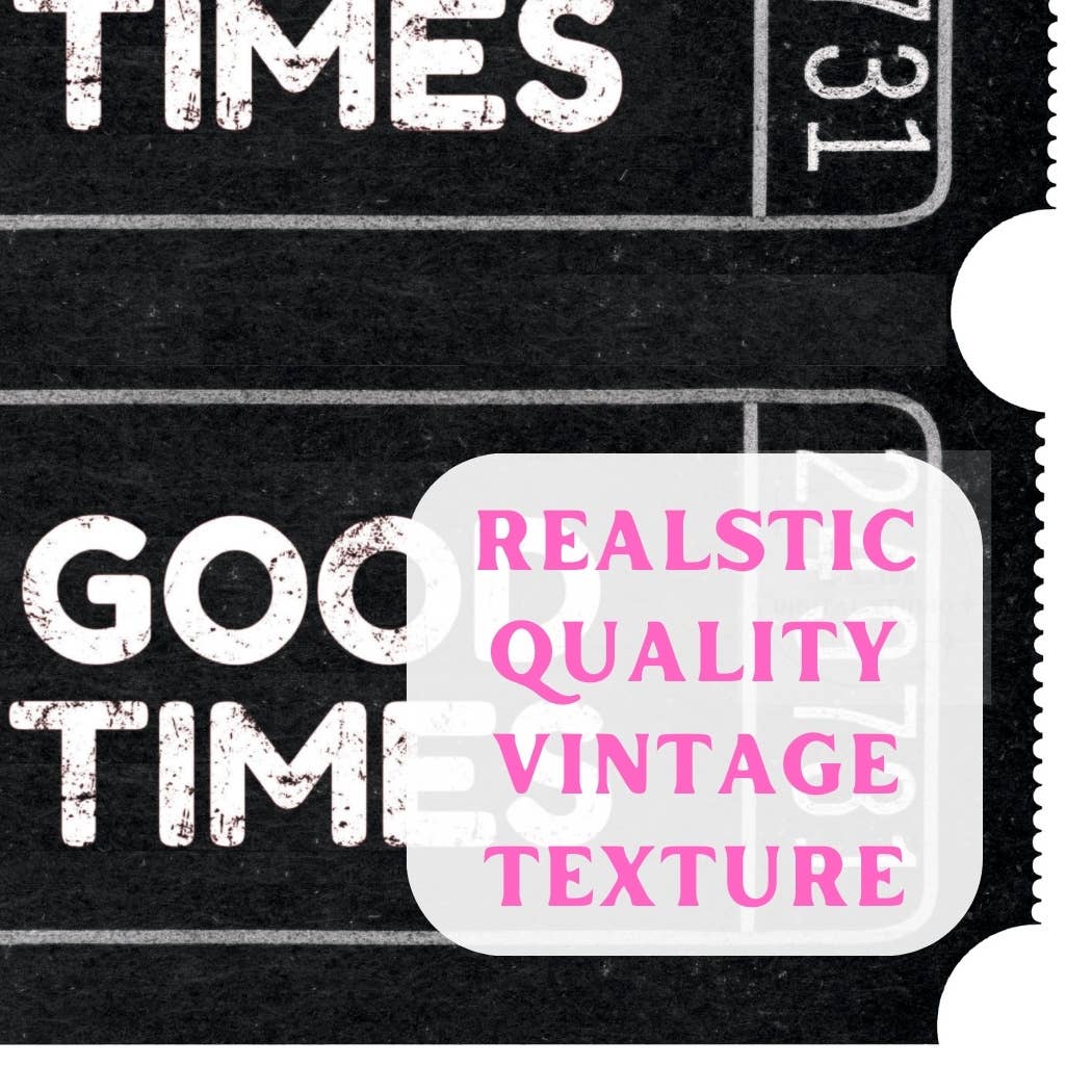 CLM Creative Studio - Wholesale Art Print - Black Noir Good Times Ticket Wall Art Prints4