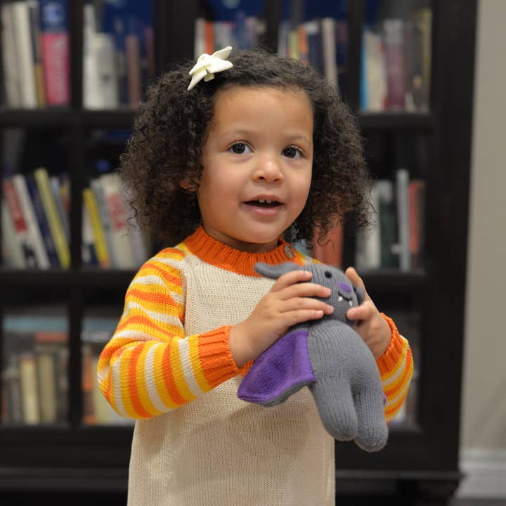 Melange Collection - Wholesale Stuffed/Plush Toy - Kids & Baby - Handmade Knit Halloween Bat Plush - Fair Trade Cotton Toy3