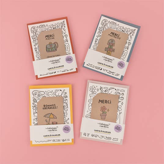 La Fabrique à Sachets – wholesale Morsdagskort – Färgläggningskort – Gullig barnvakt2