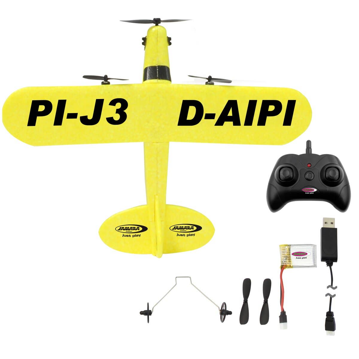 mhw24 - Wholesale Toy Plane - Kids - Piper J3-CUB Airplane 2.4GHz Gyro 2CH2