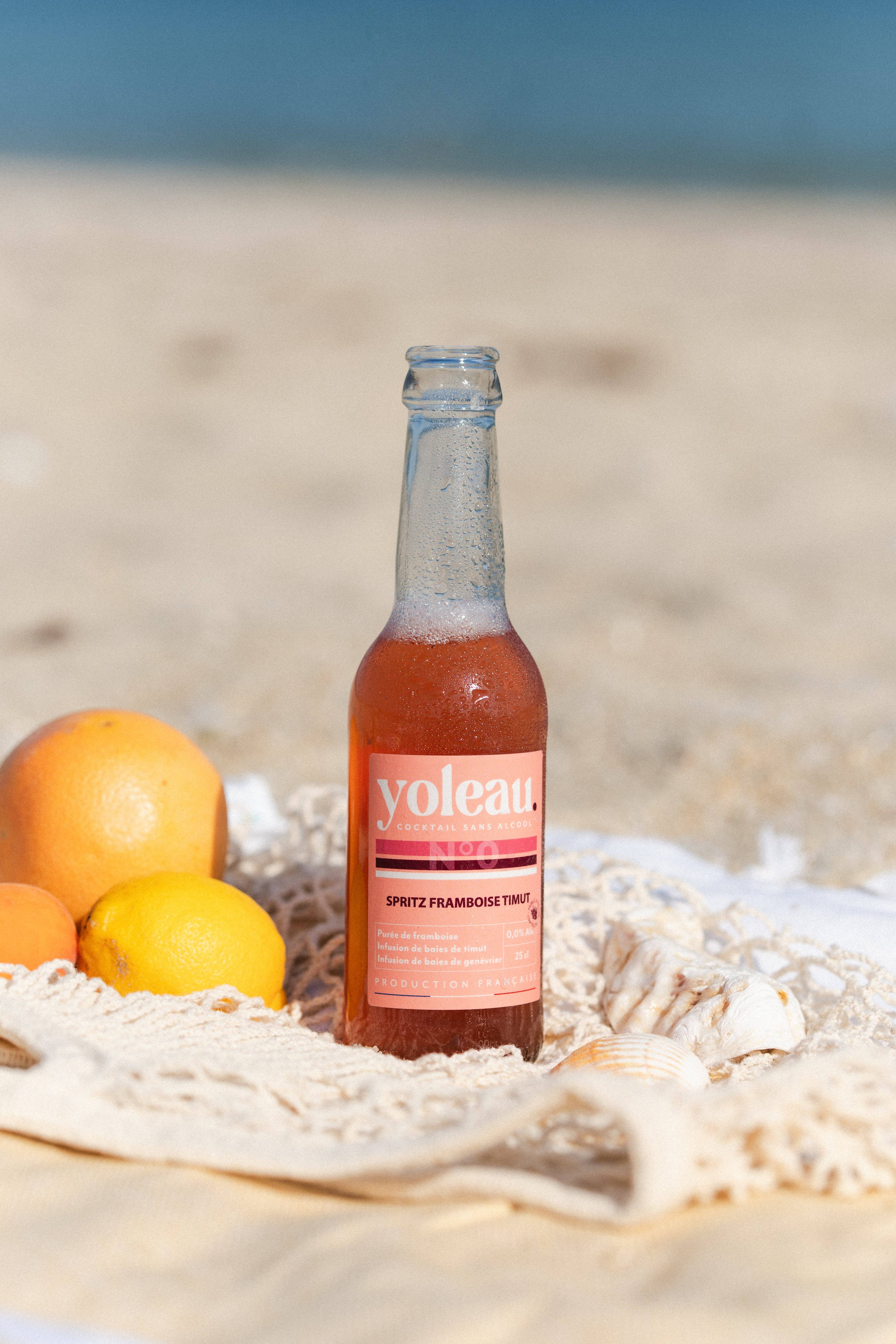 Yoleau - Wholesale Non-Alcoholic Aperitif/Mocktail - Non-alcoholic Spritz 0.0% - Raspberry Timut 25cl1