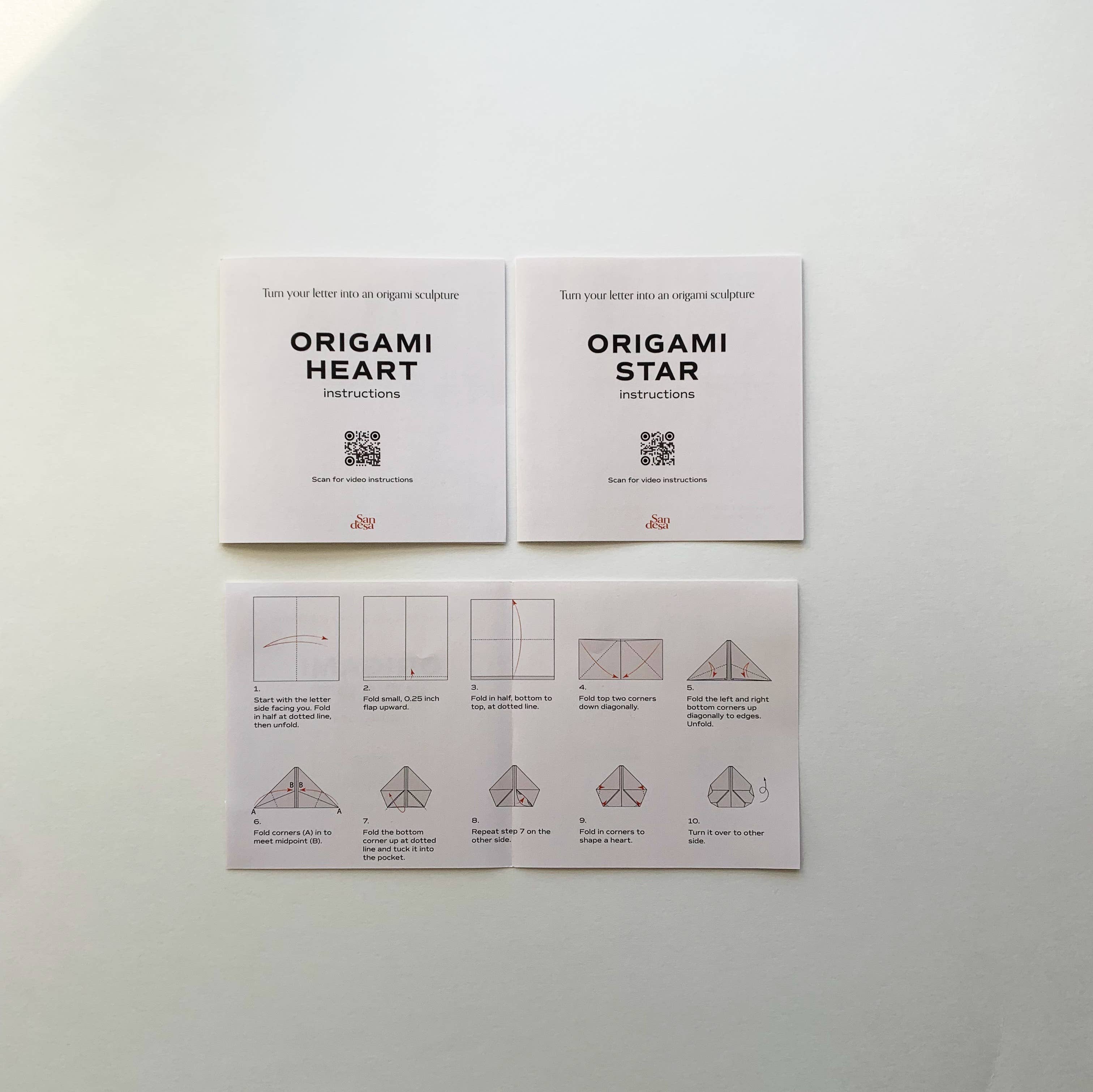 Sandesa - Wholesale Stationery/Notecard Set - Esme Origami Stationery Sets9