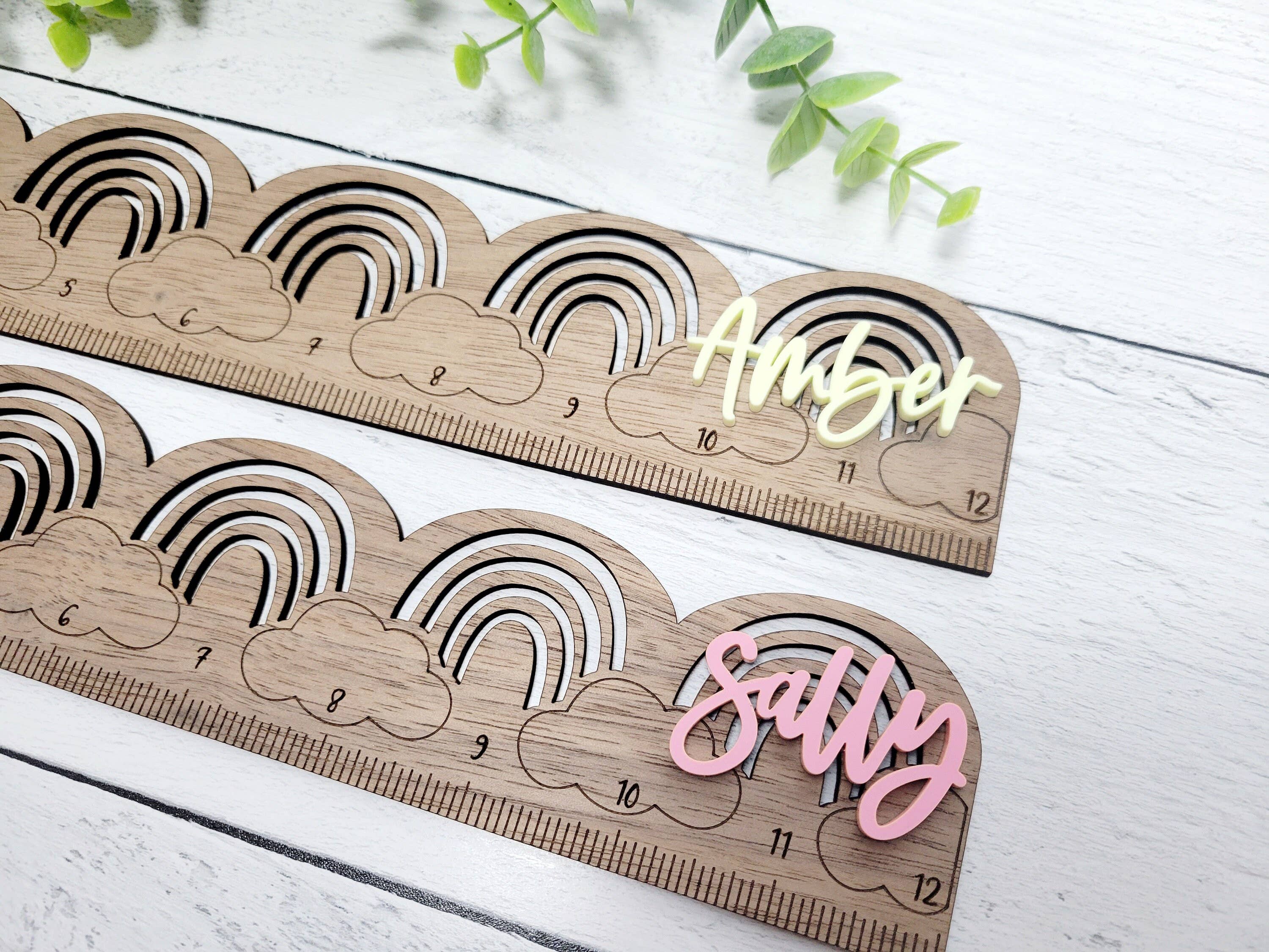 Rosie and Vi – wholesale Ruler – Rainbow Ruler | Teacher Appreciation Gift | Personalized Rul4