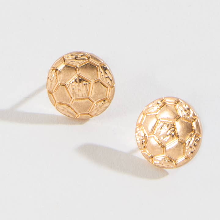 Sale - Soccer Ball Stud Buds Earrings for wholesale by Howard's