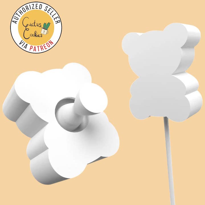 bear Cake pop mold 3d printed for wholesale by Roussell Prints and Demand LLC