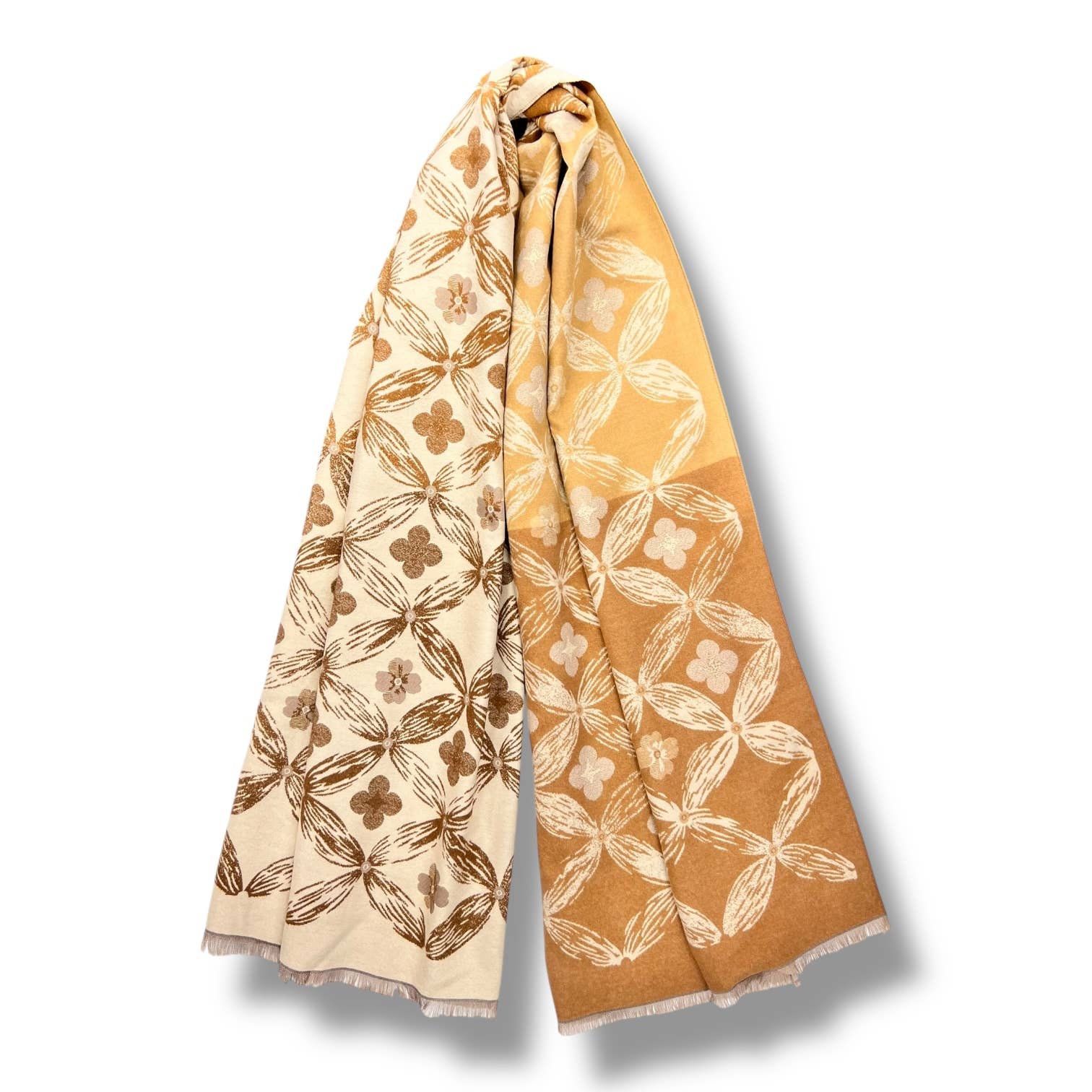 London Scarves - Vendita all'ingrosso Sciarpa - Donna - Sciarpa in misto cashmere a motivo geometrico4