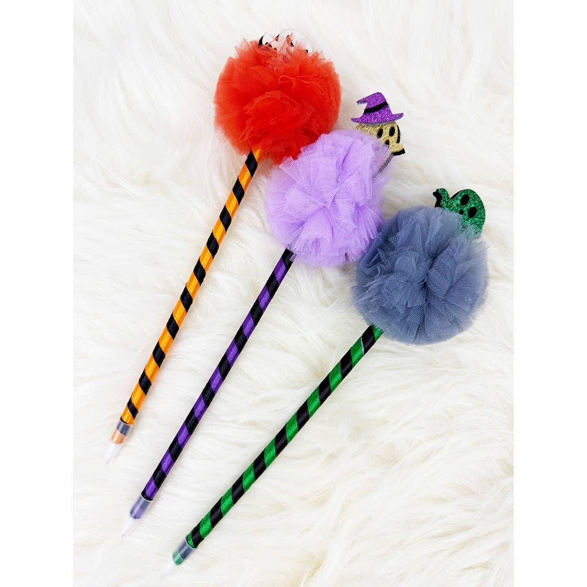 MIX COLOR Halloween Theme PomPom Pen for wholesale on Faire2