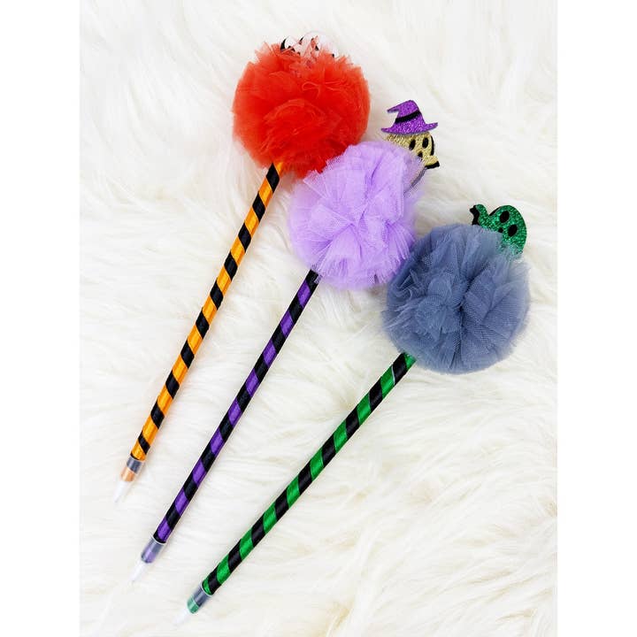 MIX COLOR Halloween Theme PomPom Pen for wholesale on Faire2
