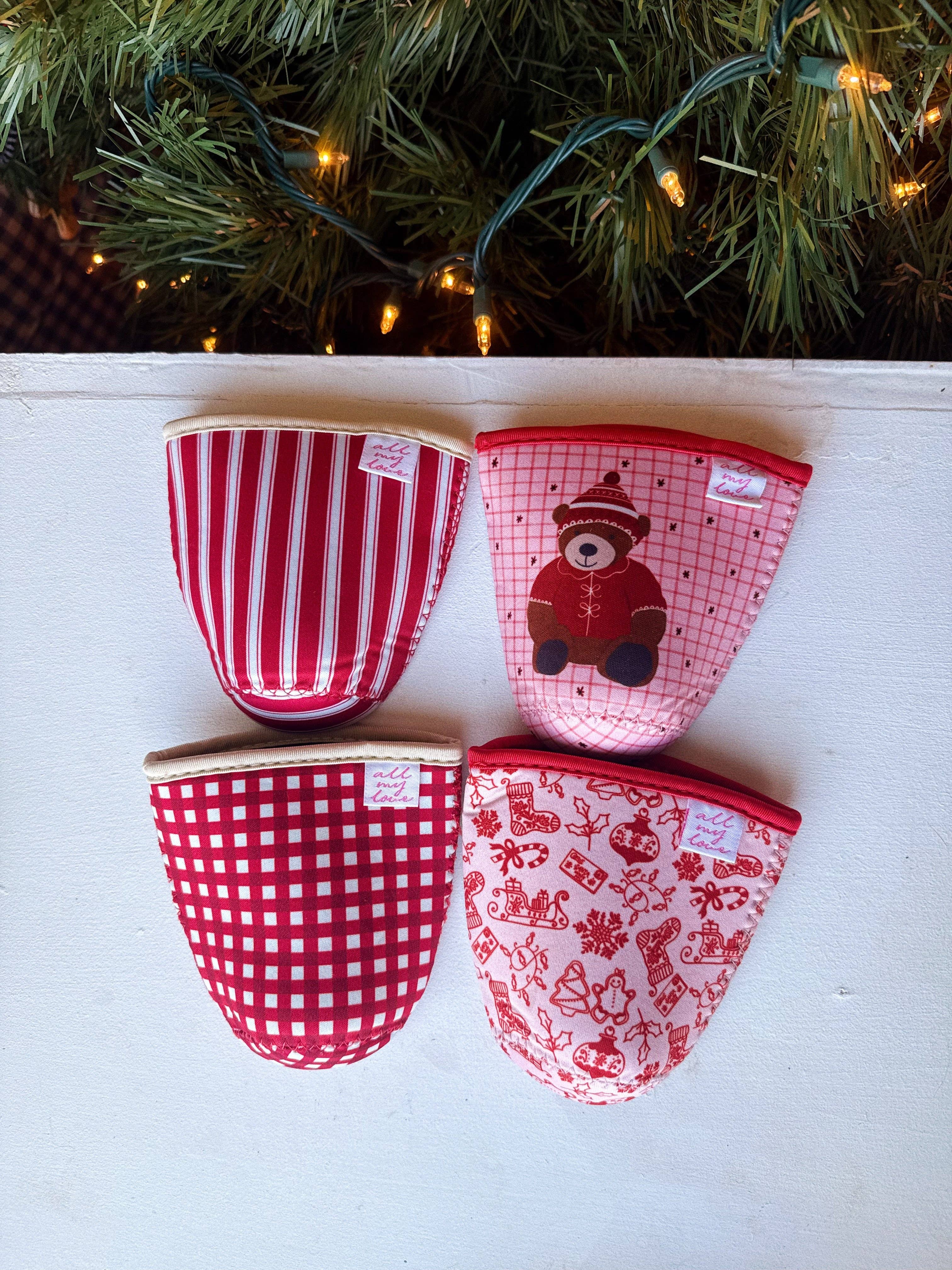 All My Love Stationery - Vendita all'ingrosso Rivestimenti per bottiglie e lattine - Manicotto per caffè a righe di bastoncino di zucchero5