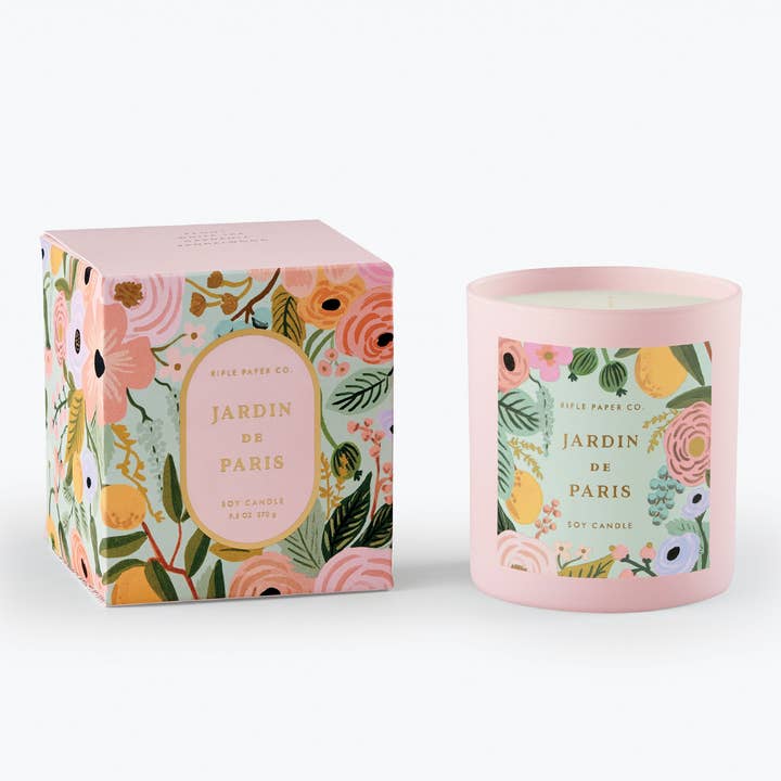 Rifle Paper Co. - Wholesale Jar/Filled Candle - Jardin de Paris Candle