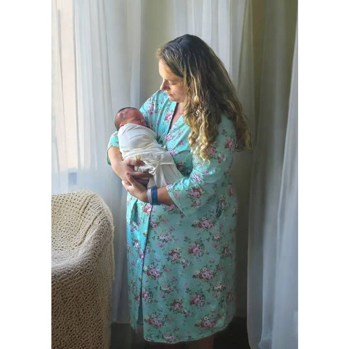 Baby in Styles - Wholesale Robe - Women's - Maternity Robe (Periwinkle’s print)6