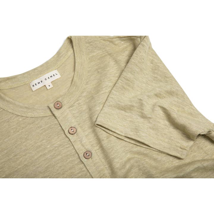 Hemp Camel - Wholesale T-Shirt - Men's - 100% Hemp Henley6