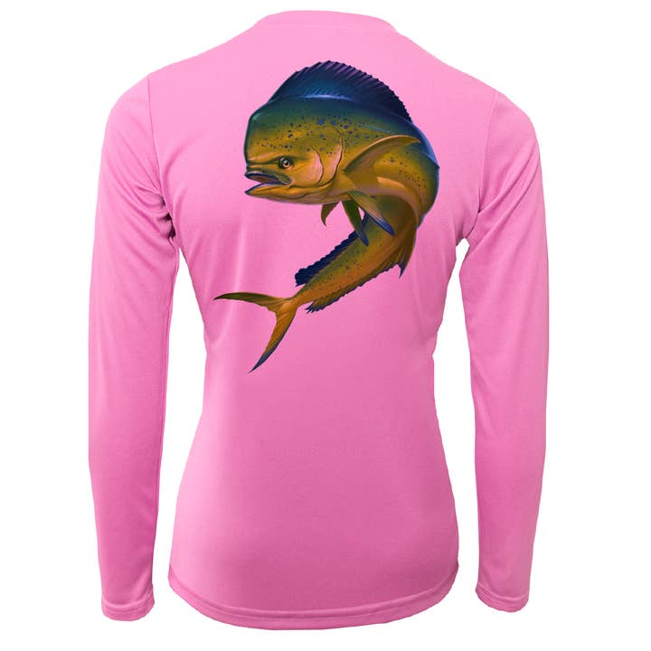 Camisa Key West Action Mahi de manga larga UPF 50+ para mujer para venta al por mayor de Saltwater Born