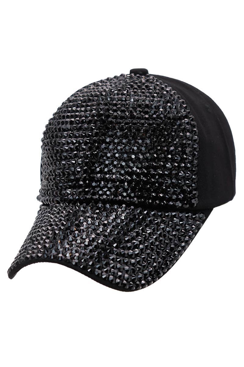 Cap Zone – wholesale Baseballkeps - Dam – Full Bling Rhinestone Twill Bomullsbasebollkeps0