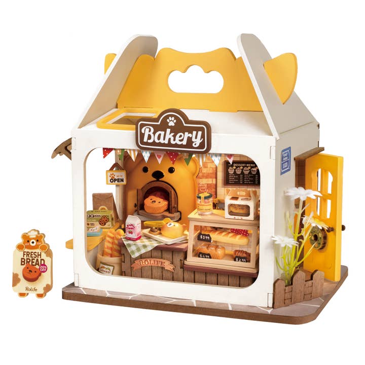Robotime - Wholesale DIY Craft Kit - Kids - DS033 Teddy's Breadbox ROBOTIM Rolife DIY Miniature House