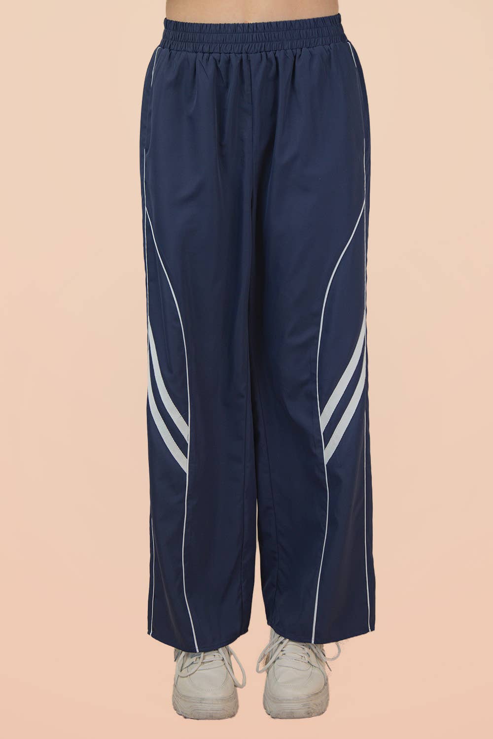 VERY J - Vente Pantalon de sport – femme - NP70963-Pantalon de Survêtement à Jambes Larges avec Détail de Passepoil11