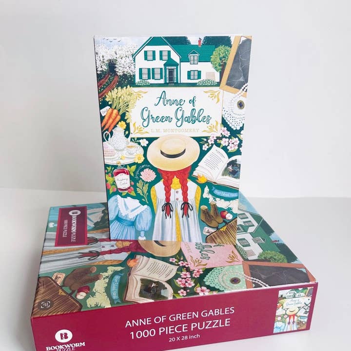 Bookworm Puzzle - Wholesale Puzzle - Adult - ANNE OF GREEN GABLES - 1000 PIECE Puzzle & Book Set