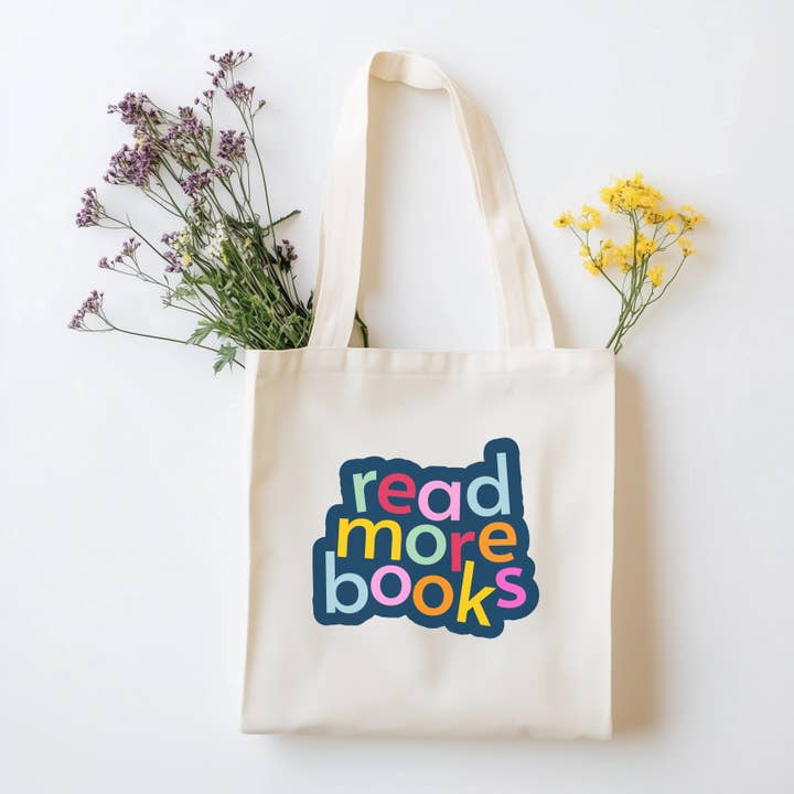 read more books | Tote for wholesale by bookonahookco