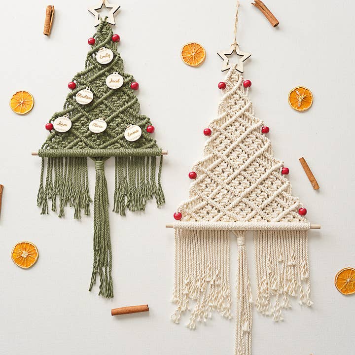 BeanDaikon - Wholesale Christmas Decoration - Macrame Christmas Tree X13